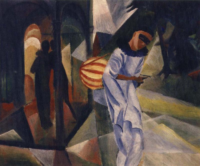 auguste macke pierrot oil painting picture
